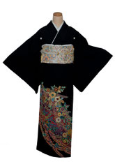 黒留袖 辻が花
