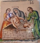 XIV Estación, Jesús es colocado en sepulcro