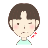 歯が痛い女の子のイラスト