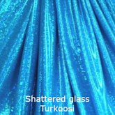 joustava kangas lycra Shattered Glass Turkoosi