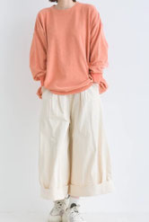 ナチュラルなワイドパンツ  フォーユー価格　3,680円(税込）