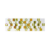 Palindromic Morse code painting with rainbow stripes and numeric sequences, by Paolo Grassi