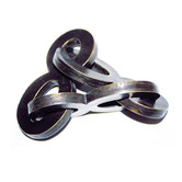 Paolo Grassi – 888, bronze sculpture with fluid interlocking loops and abstract geometry.