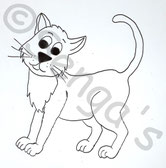 Katzenmotiv Blachenprodukte