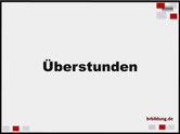 Überstunden