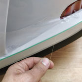 Corte vinilo mediante hilo