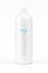 Envase boston 500ml. blanco, Botella PET blanca