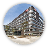 Grafik: "IMMOBILIEN-PROJEKTENTWICKLUNG - zur Übersicht Büroentwicklung - DEUTSCHE IMMOBILIEN Entwicklungs GmbH, Hamburg"