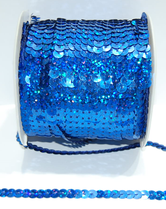Paljettinauha joustamaton 6mm holo royal