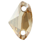 Swarovski 3256 Galactic Crystal Golden Shadow