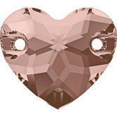 Swarovski 3259 Heart Vintage Rose