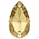 Swarovski 3230 Pisara Crystal Golden Shadow