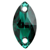 Swarovski 3223 Navette Emerald