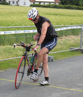 Hier hat Rolf noch 90 km Radfahren vor sich!