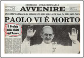 Quotidiano "AVVENIRE" del 07/08/1978.