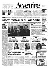 Quotidiano "AVVENIRE" del 16/01/1993.