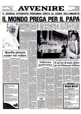 Quotidiano "AVVENIRE" del 14/05/1981.