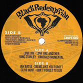 LOVE JOY, KING STANLEY, JAH BATTA  Love One Another / Seems Like You Forget  Label: Black Redemption (12")