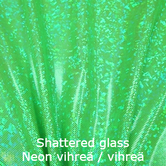 joustava kangas lycra Shattered Glass Neon vihreä