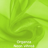 Organza Neon Vihreä