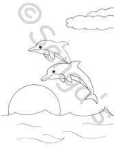 Kindergartentasche Delfinemotiv