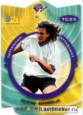 N° TC25 - David GINOLA (1992-95, PSG > 1999-00, Tottenham, ANG)