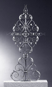 Schmiedeeisen Grabkreuz 136x70cm