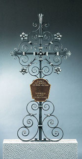 Schmiedeeisen Grabkreuz 136x65cm