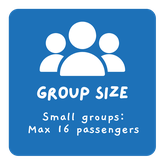 Group size icon for Luxury Citizen Science Expeditions - Galapagos Shark Diving
