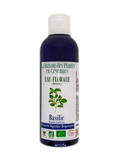 Eau florale de Basilic Biologique - Hydrolat de Basilic Bio - La Maison des Plantes en Cévennes - Agriculture biologique - Gard - Occitanie