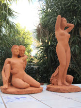 blog de nouveausculpteur sculptures femmes,nus masculins et féminins terre cuite.