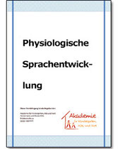 Heft 1: Physiologische Sprachentwicklung