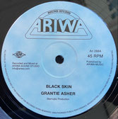 GRANTIE ASHER, MAD PROFESSOR  Black Skin / Emancipation Dub  Label: Ariwa (12")