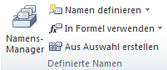 Farbige Zellen zählen in Excel - Namen definieren