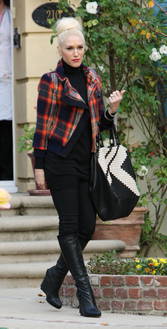 Gwen Stefani check jacket