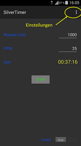 SilverTimer App Funktion 01