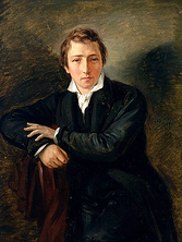 Heinrich Heine, Gemälde von Moritz Daniel Oppenheim, 1831