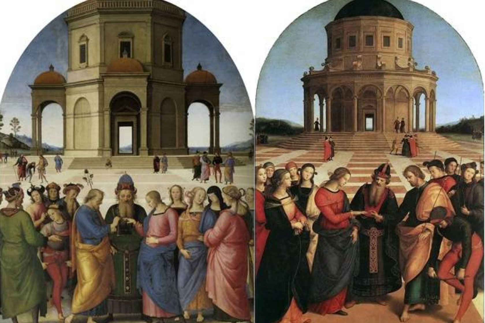 Lo Sposalizio Della Vergine Perugino Raffaello e Perugino Sposalizi - Milanoguida - Visite Guidate a Mostre
