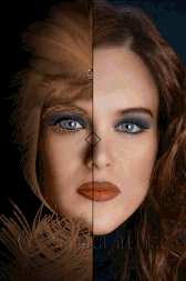 Fantasy Portrait Before and After