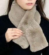 【再入荷】シンプルな  エコファーストール  1,650円→980円(税込)  ［差し込みタイプ］