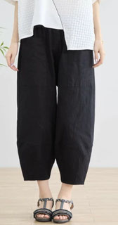 コクーン型綿パンツ  フォーユー価格　1,980円(税込)  ウォッシュド加工が 施されています   