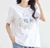ツルンとした素材の キラキラTシャツ フォーユー価格　1,680円(税込)   