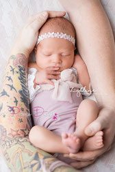 Baby Fotoshooting Outfit für Mädchen mit Haarband