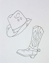 Kindergartentasche Cowboymotiv