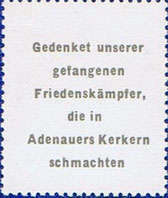 Adenauer vignette cinderella Gedenket unserer Friedenskämpfer, die in Adenauers Kerkern schmachten Commemorate our peace fighters who languish in Adenauer's dungeons