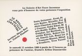 Dassonville Brûlot Alain Guinhut invitation Carte postale