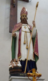 Guagno les Bains-Eglise Saint-Nicolas-statue de bois 19e s.