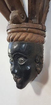 Aullène-détail de la chaire à prêcher (cl.JM Vergès)