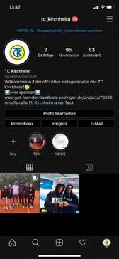 Der TCK auf Instagram...
