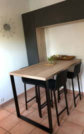 cuisine intérieur design toulouse cuisine shroeder gris béton zt bois avec dekton tendance moderne et contemporaine coin repas